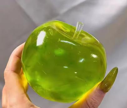 Random Color 1 Piecegreen Apple Blue Maltose Squishy Toys Anti Stress Sensory Fidgets Toy Soft Simulated Transparent Slow-Reboun