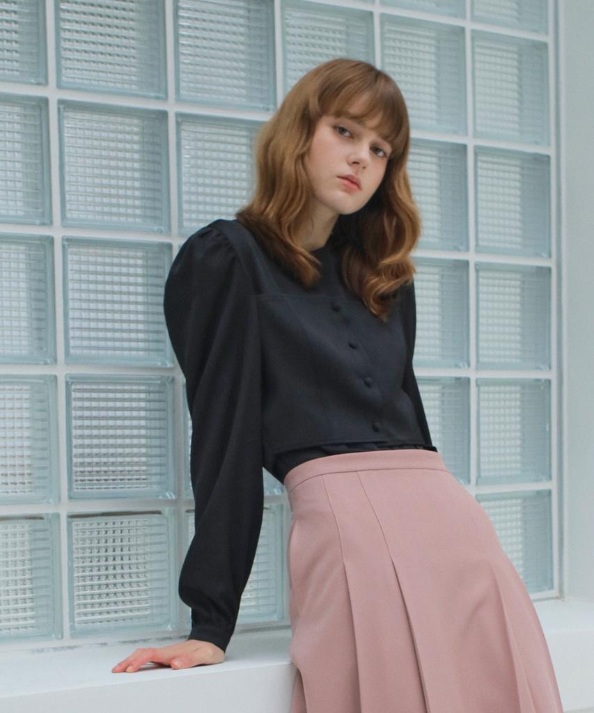 PAUL&ALICE Bustier Blouse / Black