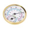 Indoor Outdoor Thermometer Hygrometer Gold 2 in 1 Temperature Humidity Gauge Analog Hygrometer for Indoor Office Home