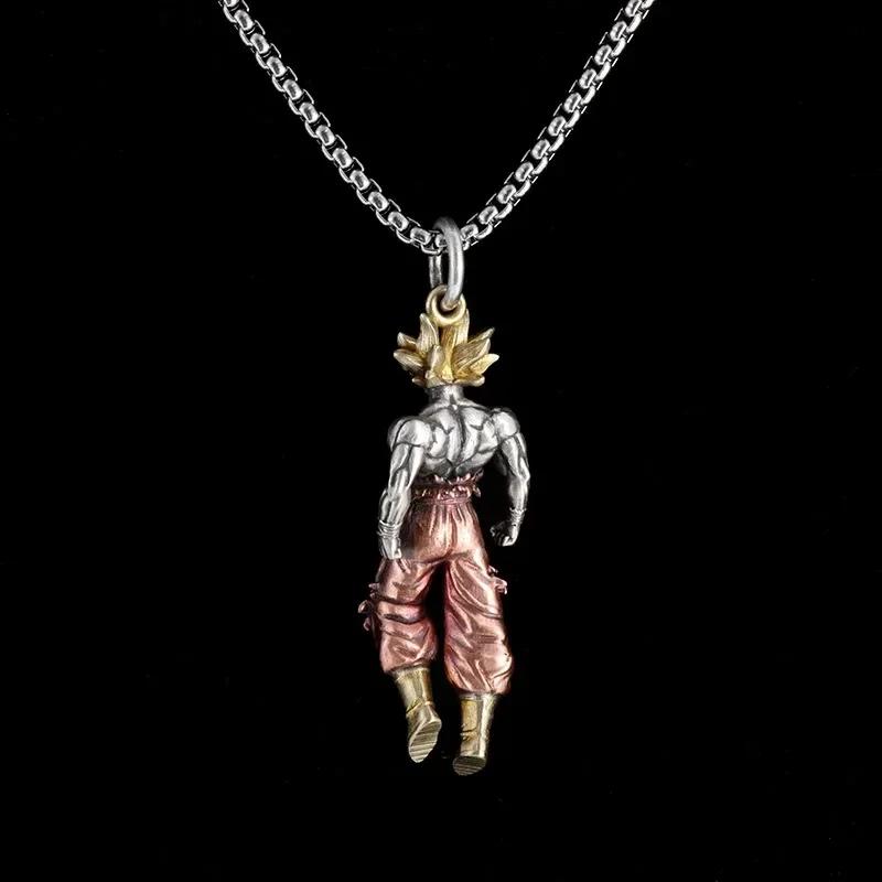 

Dragon Ball Son Goku Metal Necklace Anime Characters Men Women Retro Alloy Pendant Couple Student Youth Fashion Birth Date Present