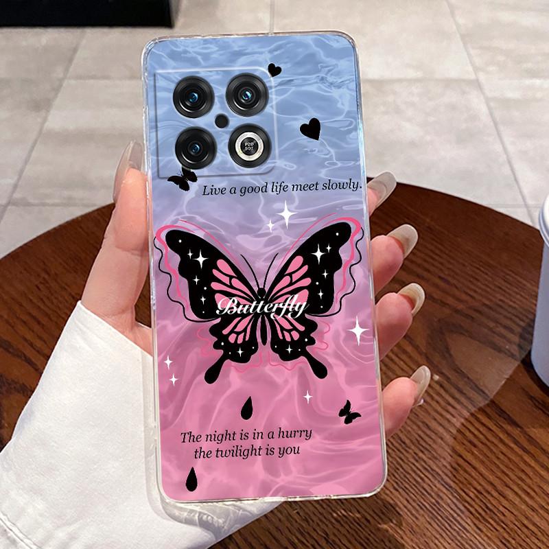 Jelly Case For OnePlus 10 Pro 10T ACE Pro Clear Silicone Soft TPU Back Cover One Plus 10PRO ACEPro Cute Rabbit Cat Phone Case