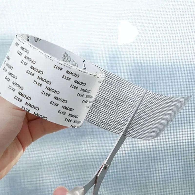 Window Screen Repair Tape Mosquito Net Self Adhesive Covering Mesh Tape Keep Mosquitoes out with Our Anti-Insect Mesh Patch