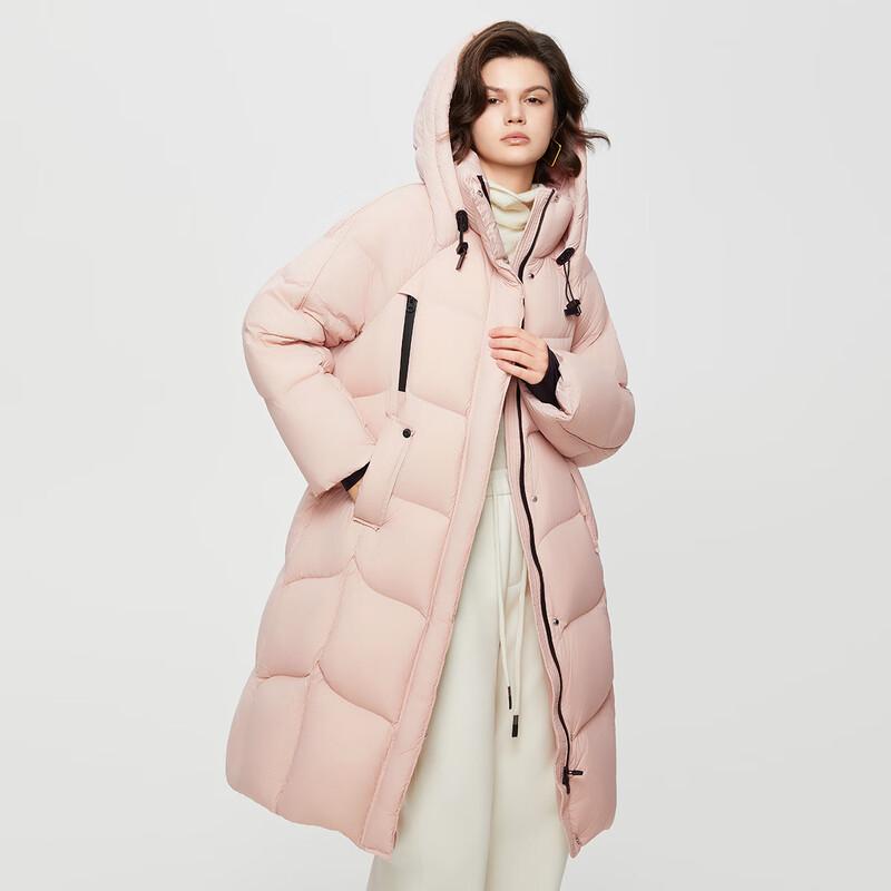 Shetu Women's Loose Long Hooded Down Jacket