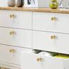 Simple Knurled Cabinet Drawer Knob Round Gold Door Handle Portable Single Hole Design Furniture Accessories for Home
