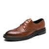 Men's leather shoes new block men's shoes trendy shoes business dress casual small leather shoes men