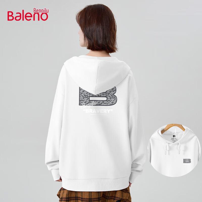 

Baleno Men s American Retro Loose Hooded Sweatshirt M