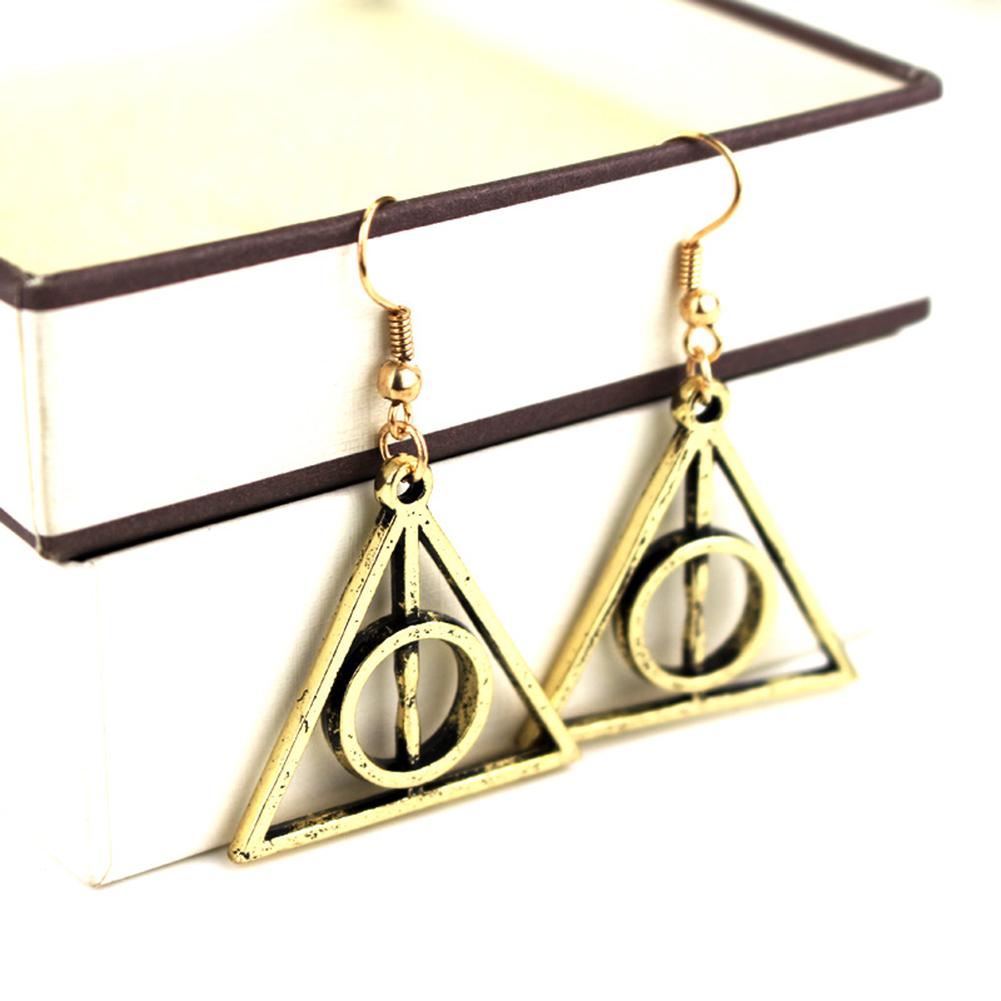 Women Girl Fashion Geometric Triangle Charm Earrings Modern Alloy Eardrop