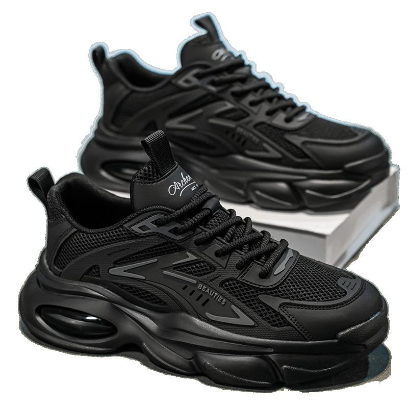 Summer Mesh Breathable Thick-soled Casual Sports Shoes Lightweight Soft-soled Dad Trendy Shoes