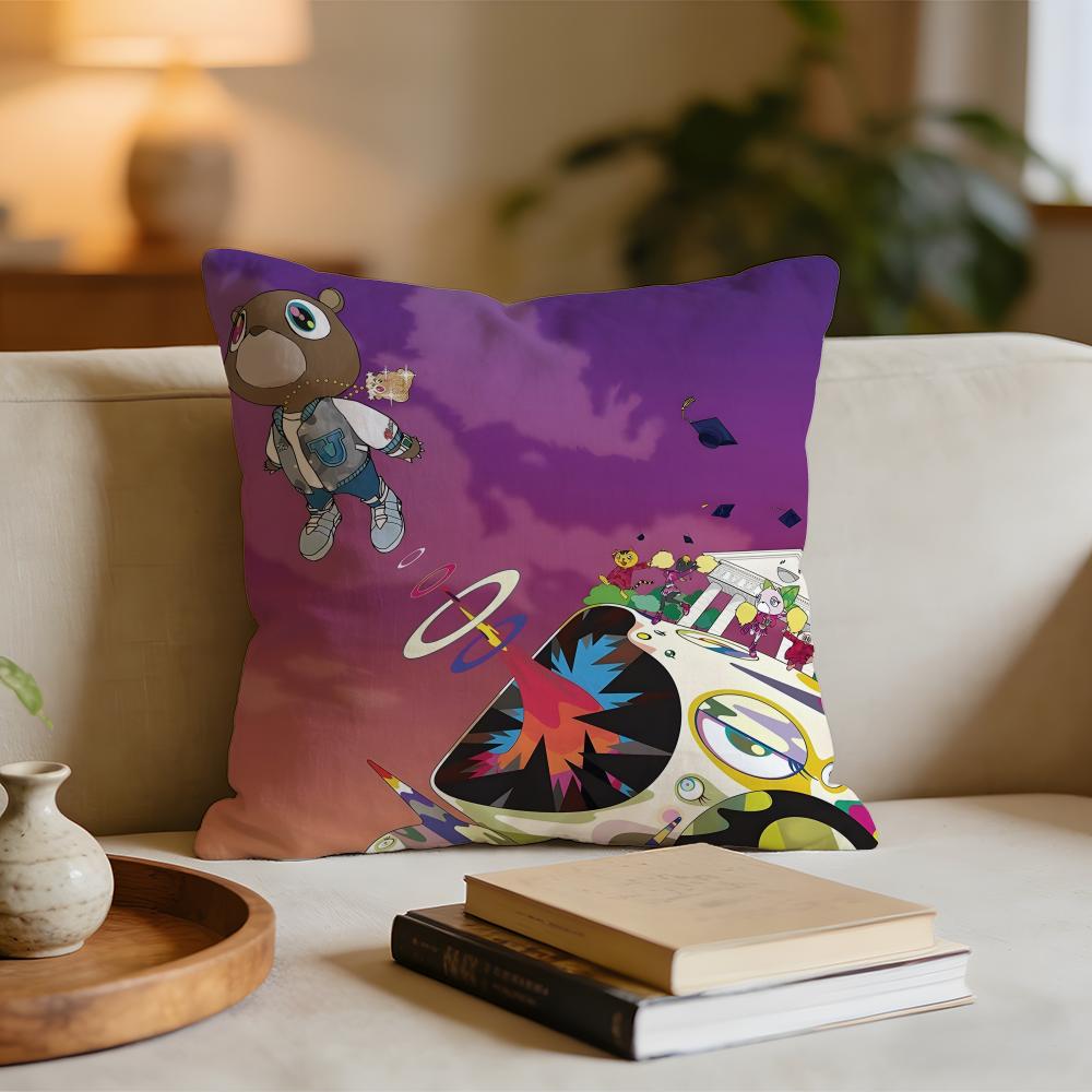 Rapper KKanye WWest Cushion Cover Short plush pillowcase for bed sofa carwashable 30x30cm