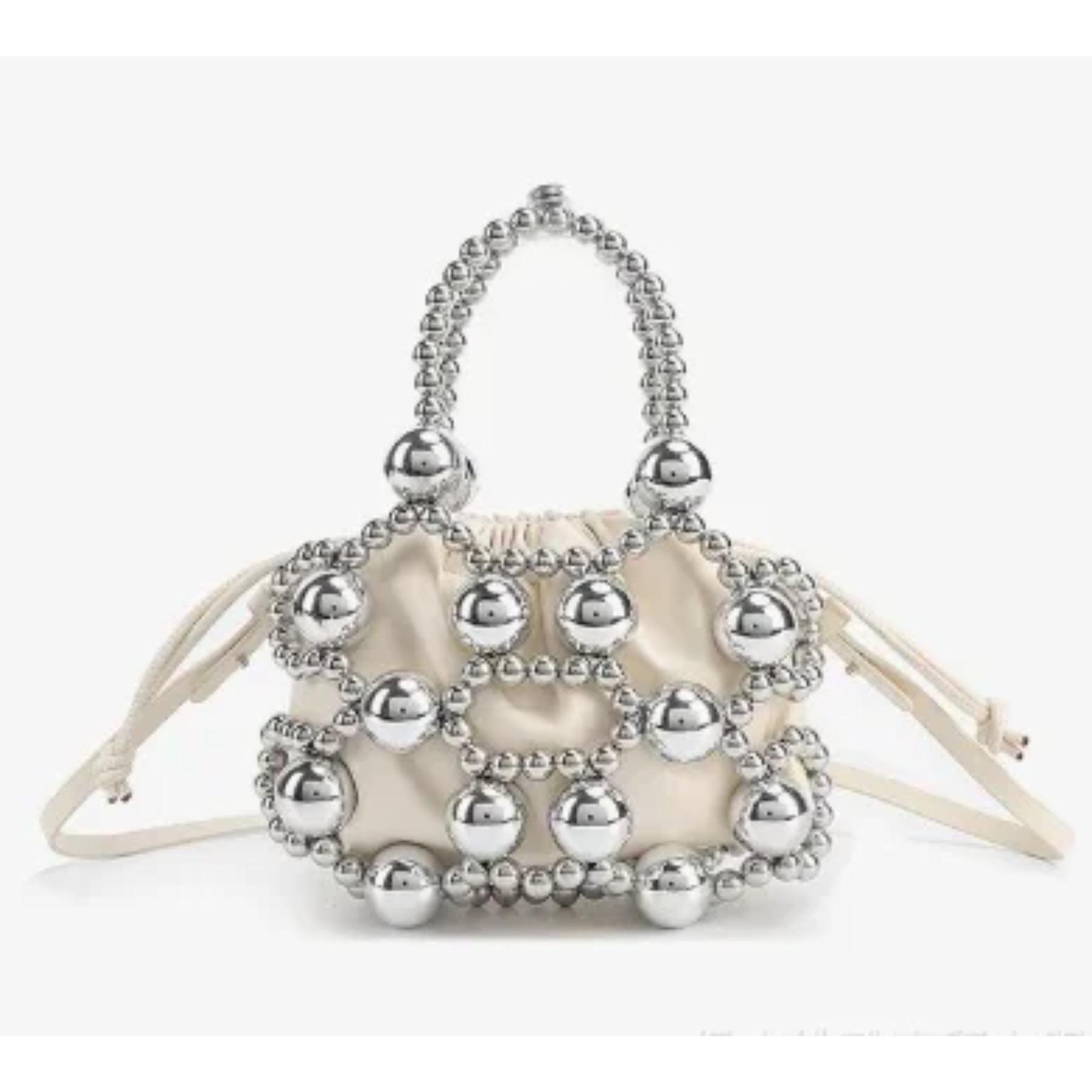 

High End and Niche Handbag for Women in , Trendy and Versatile Crossbody Bag with Beaded Bracelets, Portable Work Bag