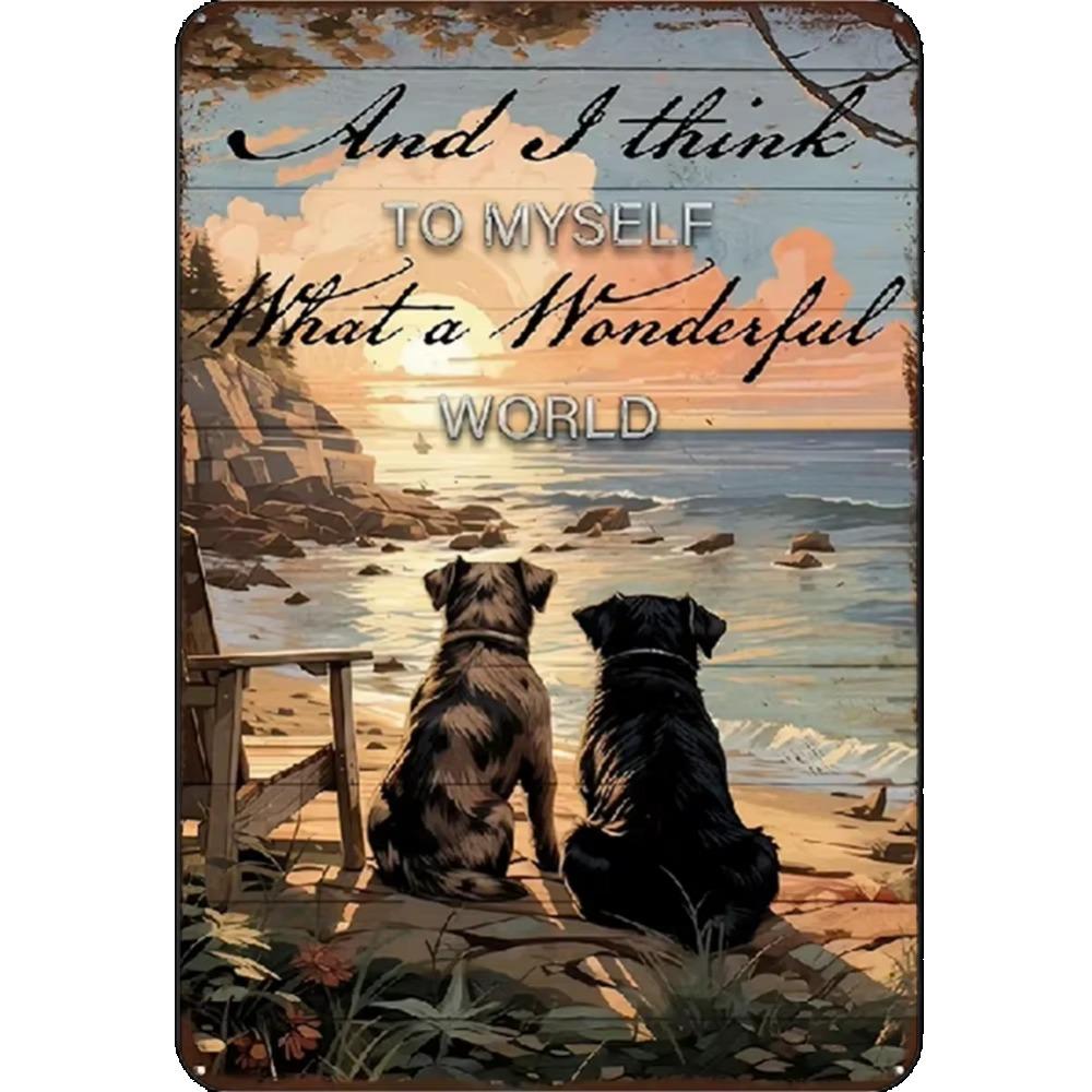 1PC Thick Metal Tin Sign-Corgi Dog Tin Sign -Novelty Posters,Home Decor Wall Art,Funny Signs for Home/Kitchen/Garage/Man Cave