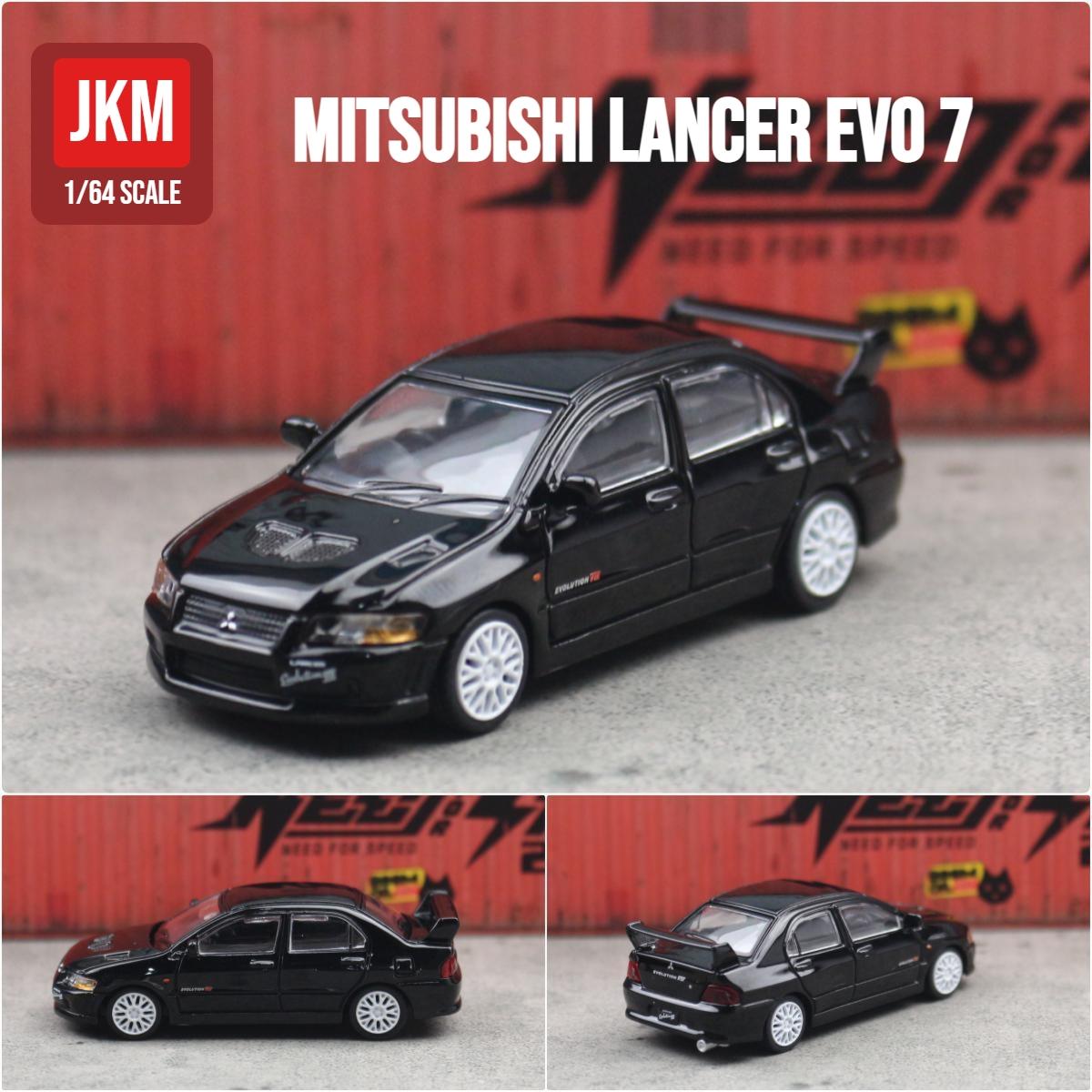 

1/64 Mitsubishi Lancer Evolution EVO Family JDM Initial D Toy Car Model JKM 1:64 Free Wheels Diecast Metal Alloy Collection Gift