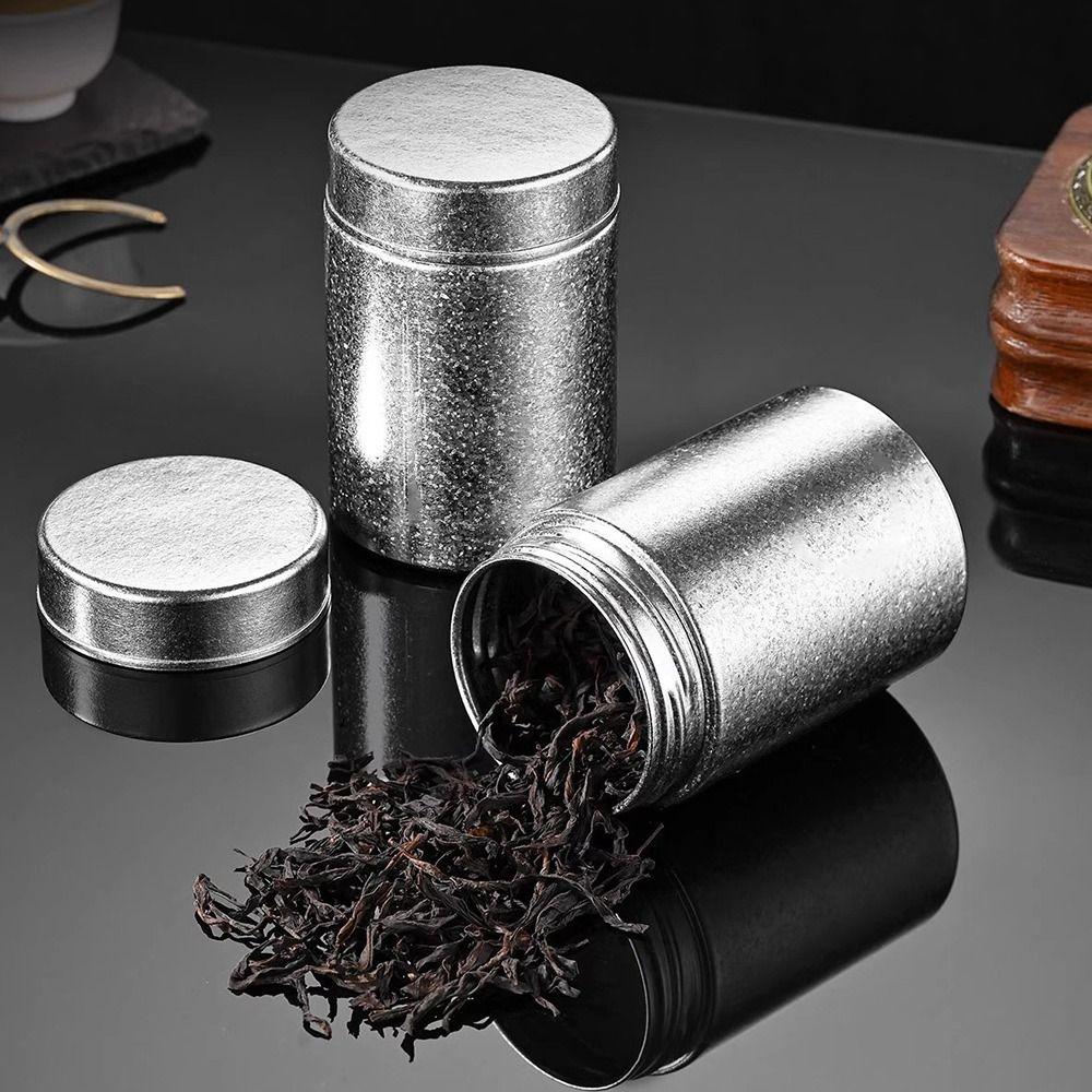 Pure Titanium Tea Tin Large Capacity Storage Box Portable Tea Jar  for Home&Travel