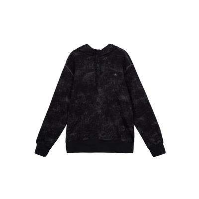 adidas Originals Adventure Graphic Parka With Drawstring Hood And Long Sleeves Men Outerwear Black IL4984