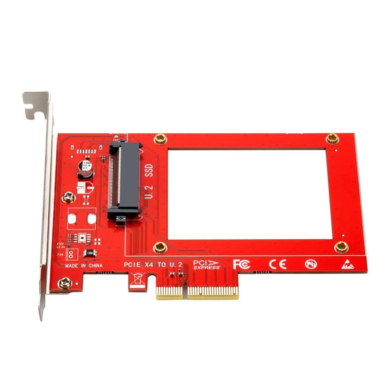 

U.2 до PCIE 4 плата розширення PCIe 4 до .2 плата SF8639 PCI для прес GEN3 4 Конвертер SSD жорсткого диска комп ютера