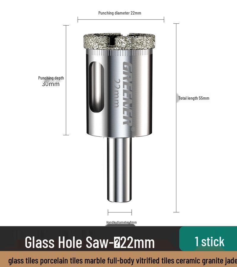 Green Forest Diamond Drill Bit for Tiles, Glass & Marble