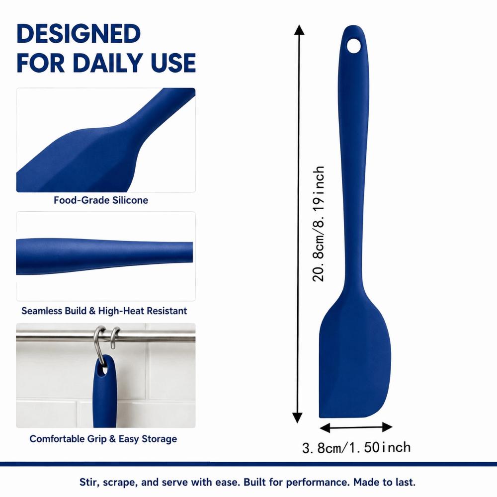 Heat Resistant Cold Resistant Silicone Kitchen Spatula Baking Scraper Home Restaurant Hotel