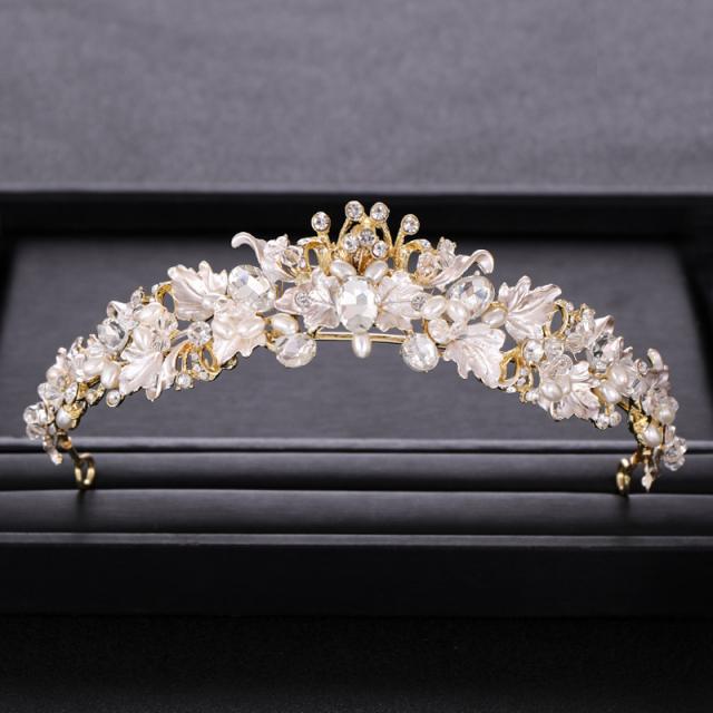 Wedding Crown Hair Jewelry Bridal Hair Accessories Women Baroque Crown Rhinestones Crystal Tiaras Bride Queenparty Crowns Gift