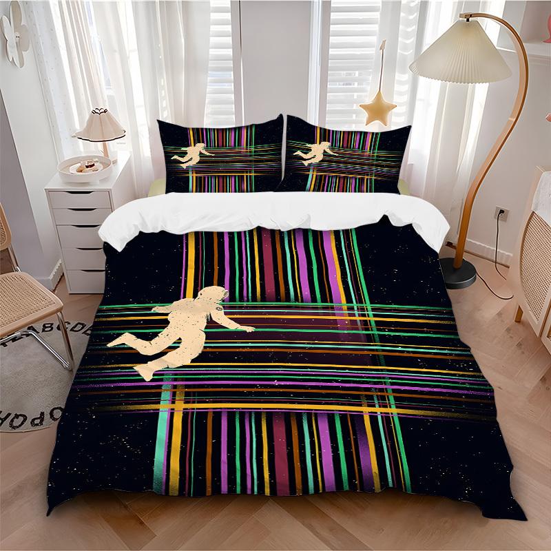 

3pcs Space Astronaut Bedding Set, Includes 1 Comforter + 2 Pillowcases, Without Pillow Inserts, Soft Comfortable, Lightweight Breathable074 135x200cm