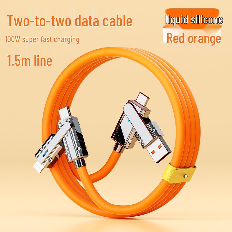 Mecha Multi-Device Fast Charging Cable: Apple, Huawei, Xiaomi, Oppo, Honor, Type-C