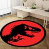 1Pc Jurassic Circular Rug - Office Decorative Carpet For Living Room Bedroom Door Mat Floor Rug Computer Chair Area Rug