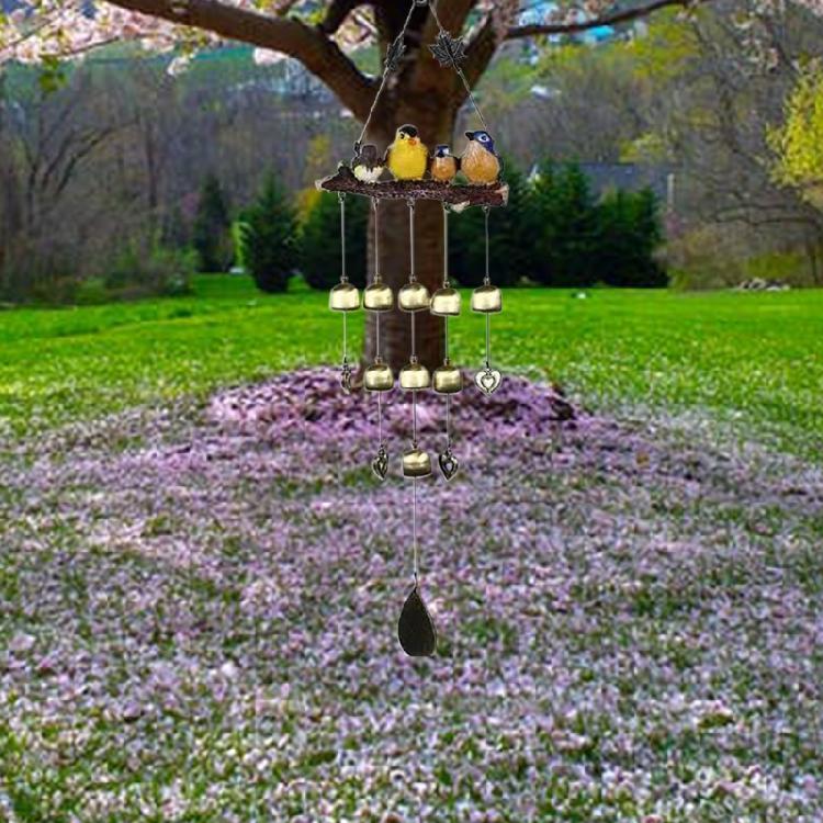 Garden Bird Hanging Metal Heart Decoration Unique Wall Decoration Easy Installation For Balcony Decoration