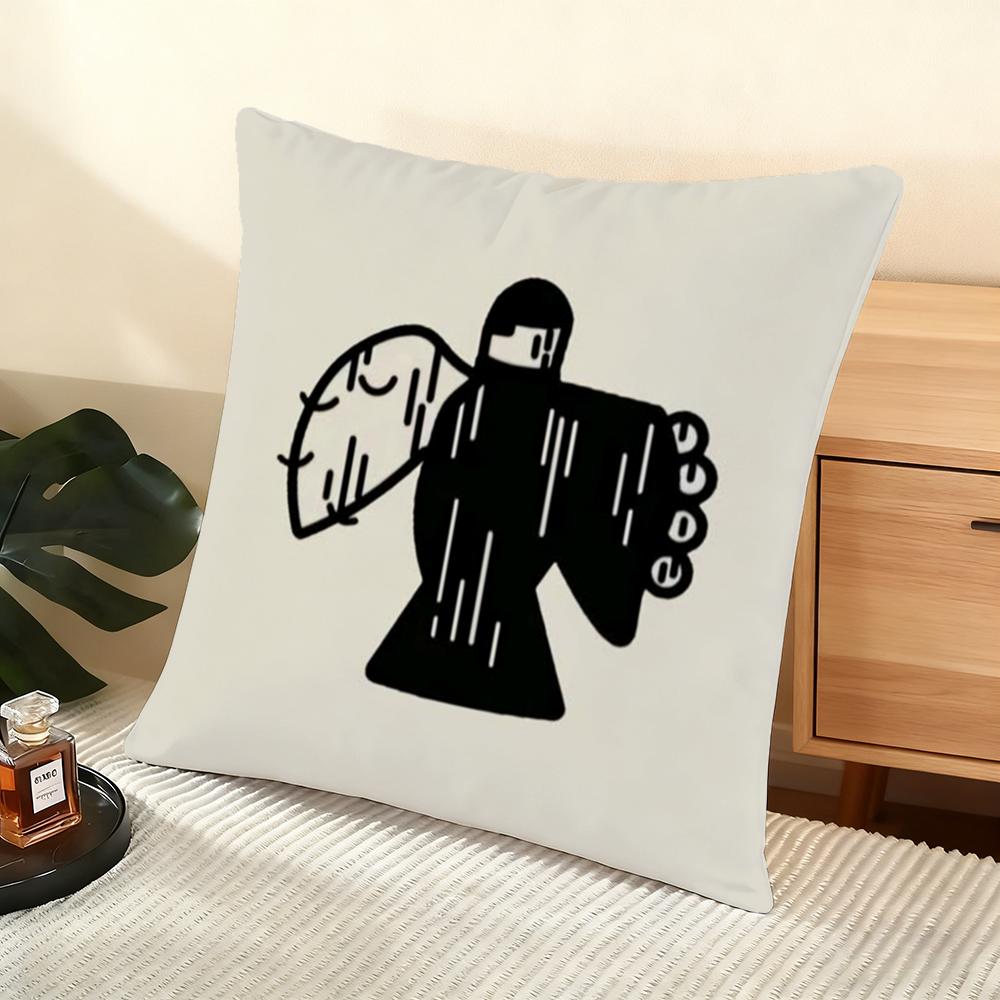 Argentinian M-Milo J Rapper Cushion Cover Soft Short Plush Pillow Cover Smooth Cozy Texture Aesthetic Cushion Case Home Decor