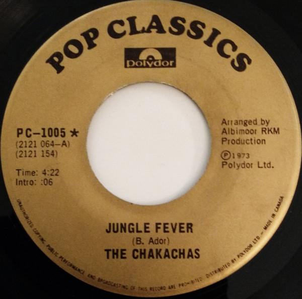 

7-дюймовая пластинка CHAKACHAS THUNDERCLAP NEWMAN Jungle Fever Something In The Air PC1005 POLYDOR 1973 Канада Рок Б/у