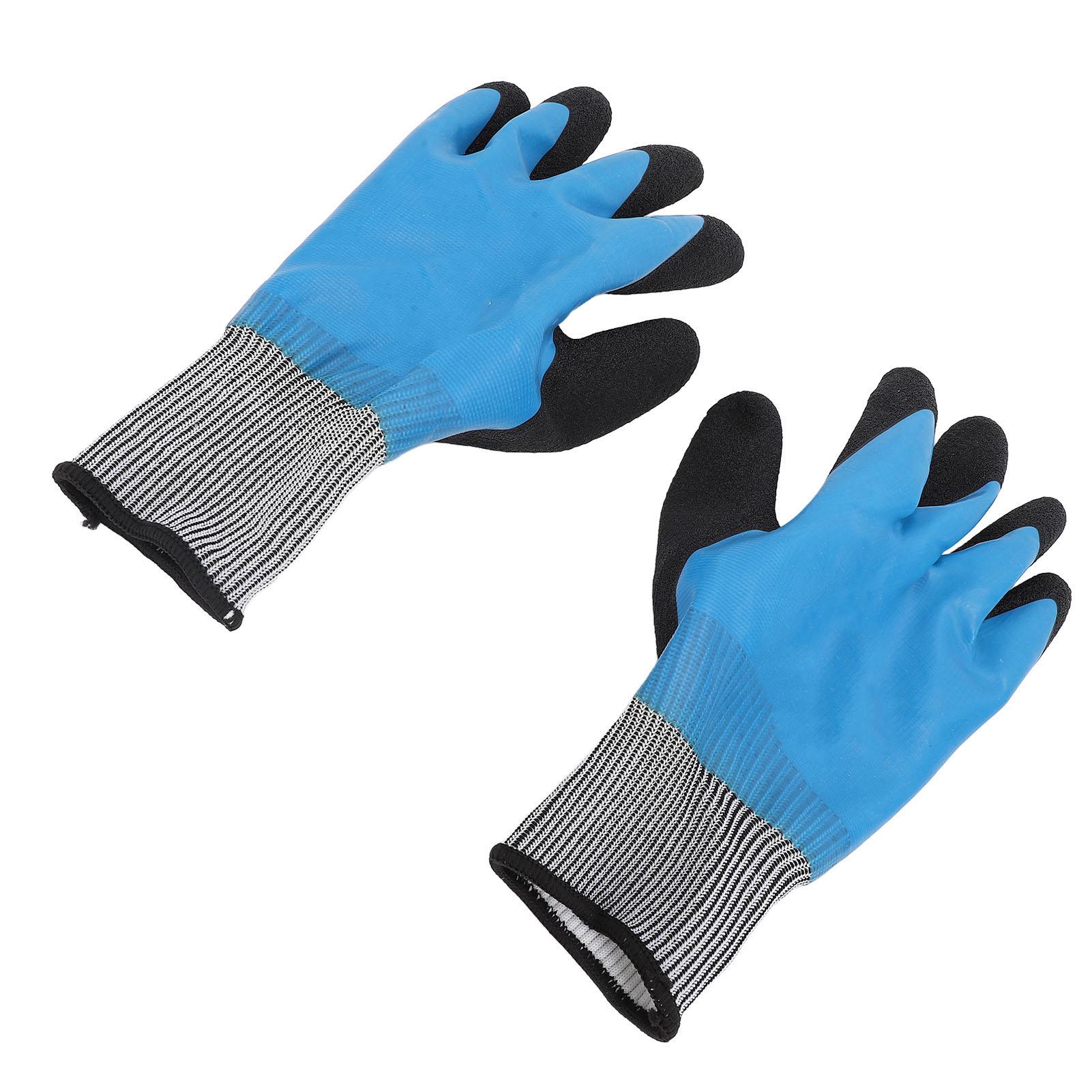 Pair of Electrical Insulated Gloves Flame Retardant Antislip Textured Voltage Resistance 400V Electrician Gloves rubber
