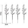 4-20PCS Artificial Holly Berry Stem Christmas White Berries Branches DIY Xmas Tree Ornament Wedding Home Party Fake Flower Decor