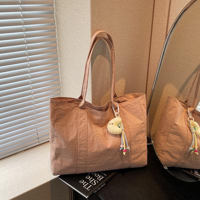 Lässige Stofftasche Damen-Tasche Neue einfache große Kapazität Umhängetasche College-Student Pendler Tragetasche