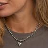 Alloy Love Heart Necklace Simple Pearl Necklace Fashion Clavicle Chain