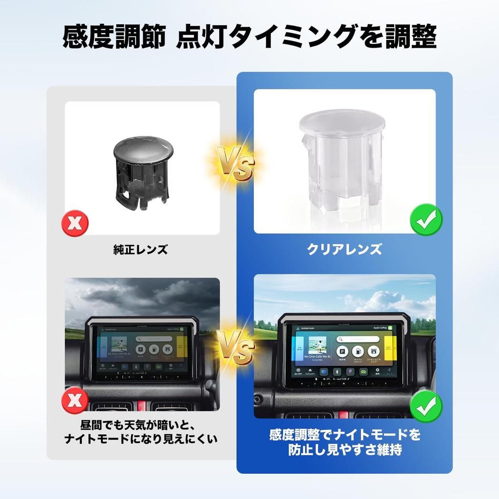 LIMSTYLE Suzuki General Purpose Auto Light Sensor Cover Sensitivity Adjustment