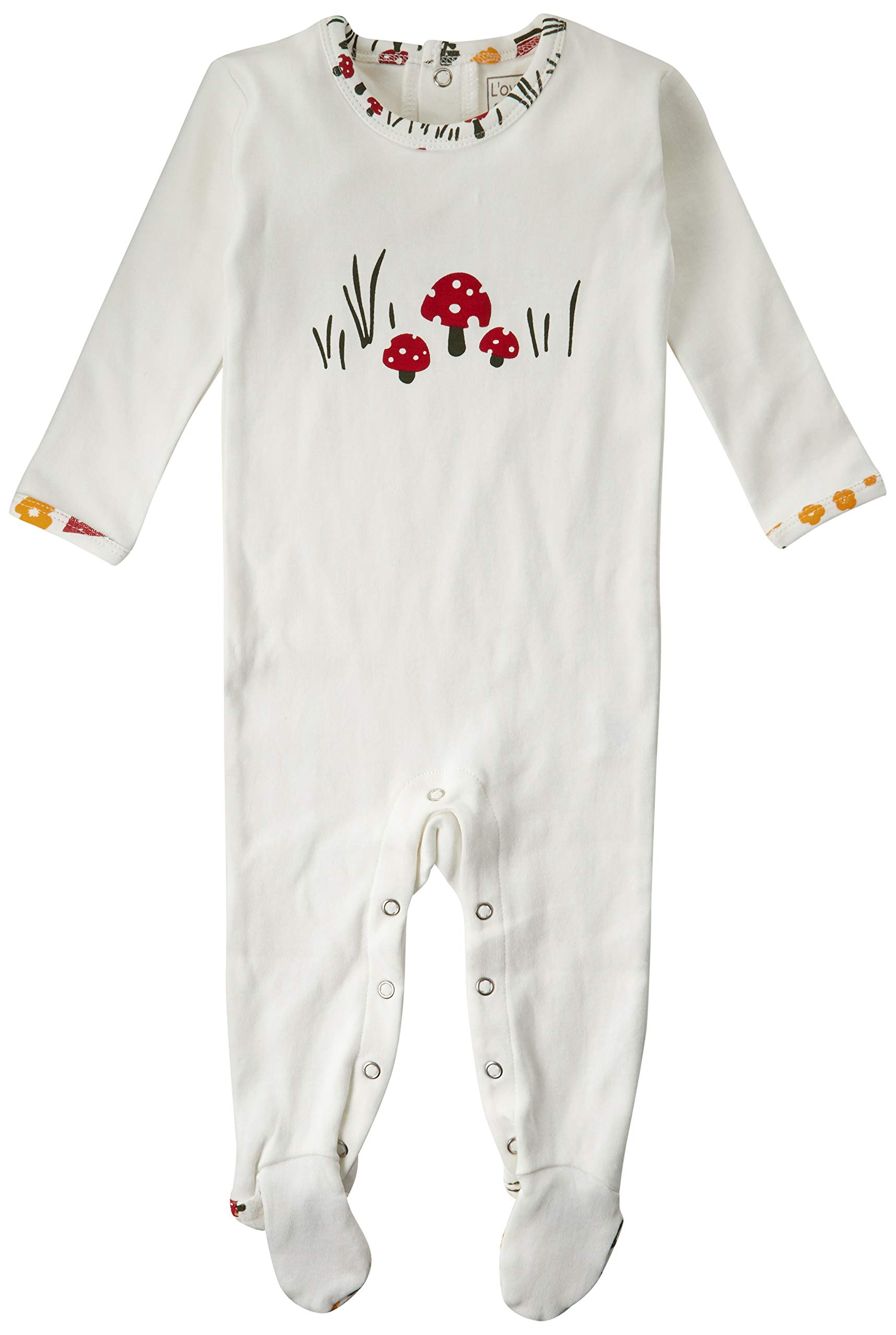 

Ромперы The Footie months Baby Белые Грибы [L ovedbaby] На улице-Поход-Графический tgo-h-404 Белый, 6-9 (белый) 6-9М (6-9 месяцев)