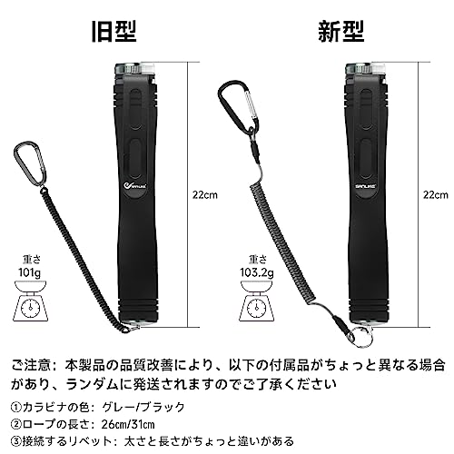 SANLIKE Landing Grip, Landing Shaft, Landing Net, Wading Grip, Landing Net Grip, Aluminum, EVA Grip with Hook, Ball Handle, Landing Pole, Gray