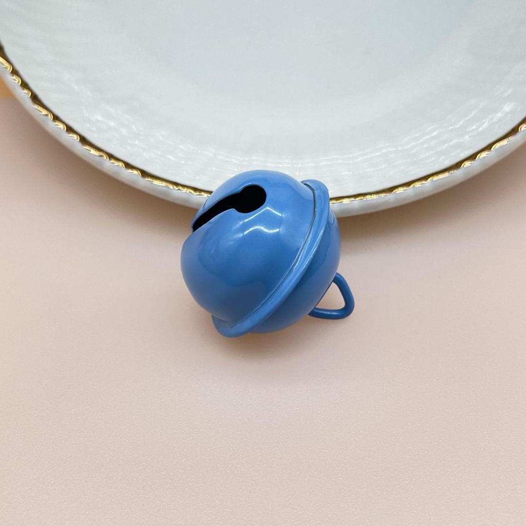 22mm Candy Color Bells for DIY Jewelry & Keyring Gifts - Metal Baked Paint Christmas Accessories