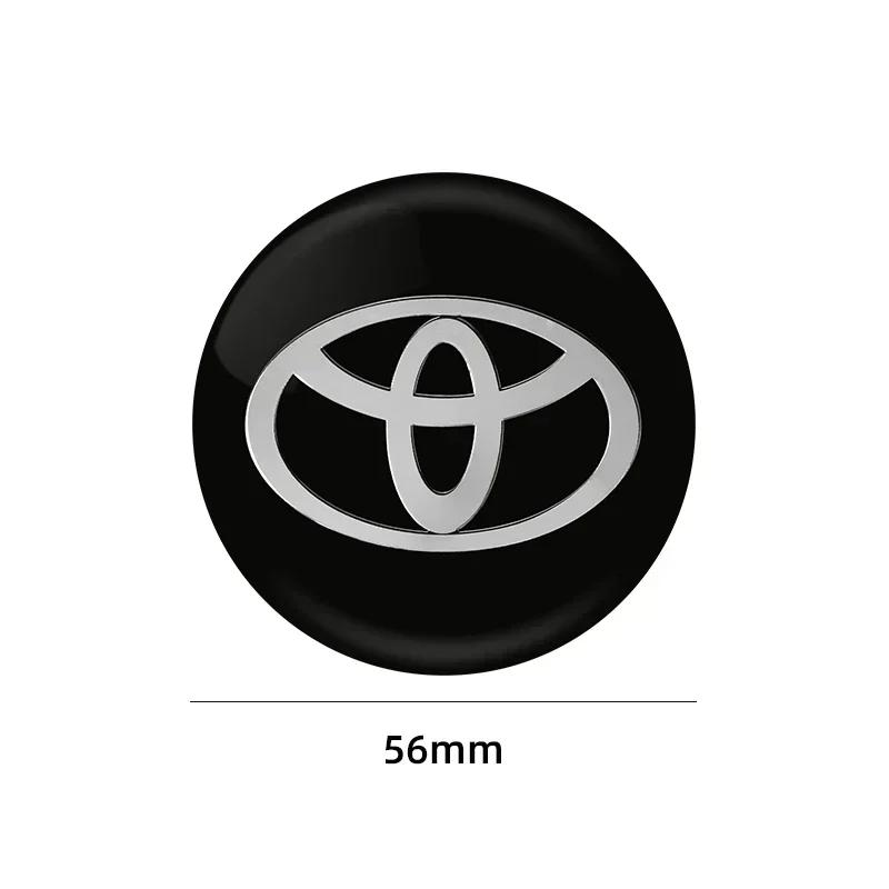 4 pezzi 56mm Tappo Coprimozzo Centrale Ruota Auto Emblema Decalcomania Adesivo Ruota Per TOYOTA TRD Prius Avensis Rav4 Auris GT86 Accessori Auto