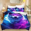 Wolf Duvet Cover Set 2Pcs Quilt Cover Bed Sets Bed Covers With Pillowcases75*50 With Zipper Breathable Stylish Comforter Single