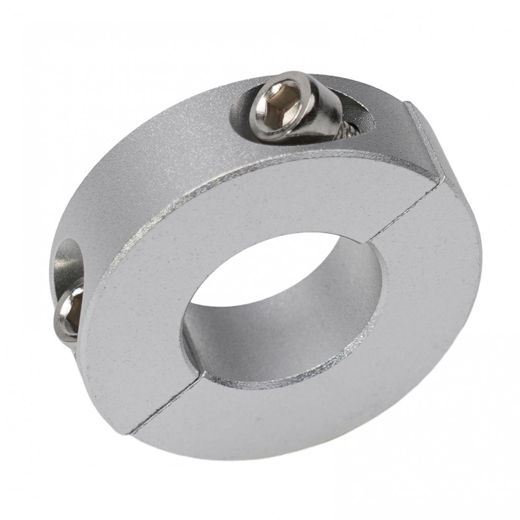 Pierścienie stałe, zacisk ze stopu aluminium, kołnierz podwójny dzielony