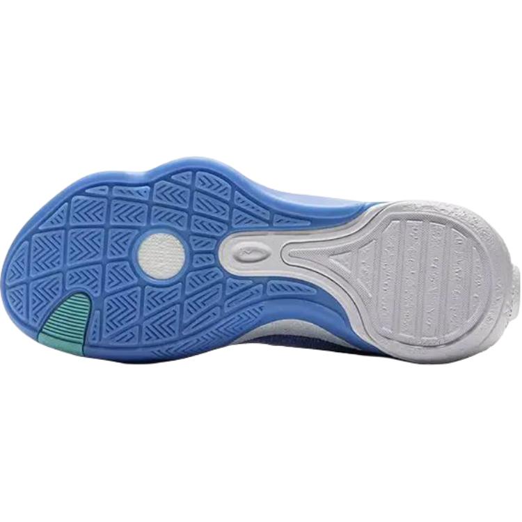 Li Ning YOUNG All City 12 V2 Slip Resistant Low Top Basketball Shoes Teal Blue Teenagers YKBV048-1