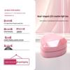 Luxury Heart-Shaped LED Jewelry Box for Rings and Necklaces