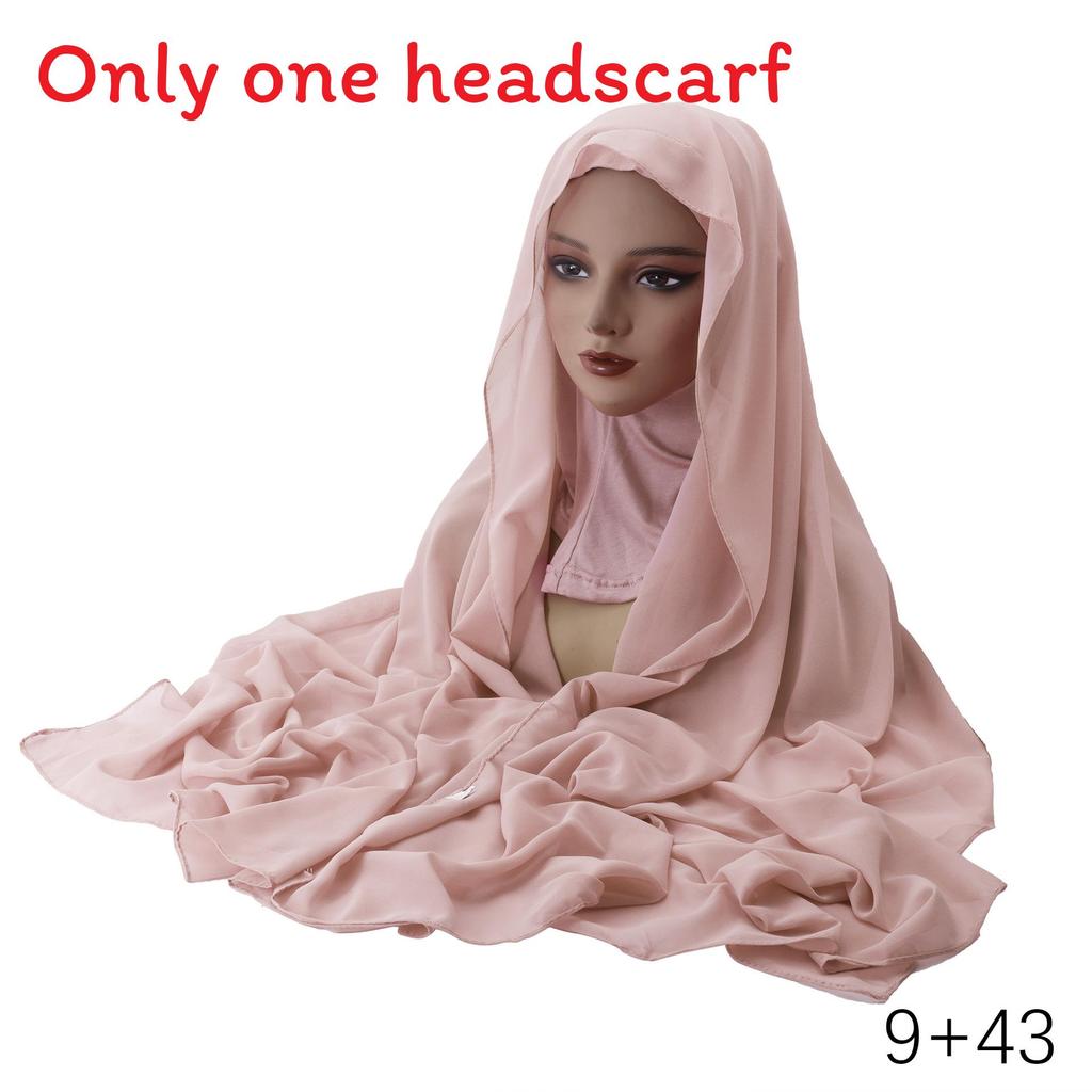 Lightweight Summer Headscarf With Solid Color Design For Casual Outings LotusPink