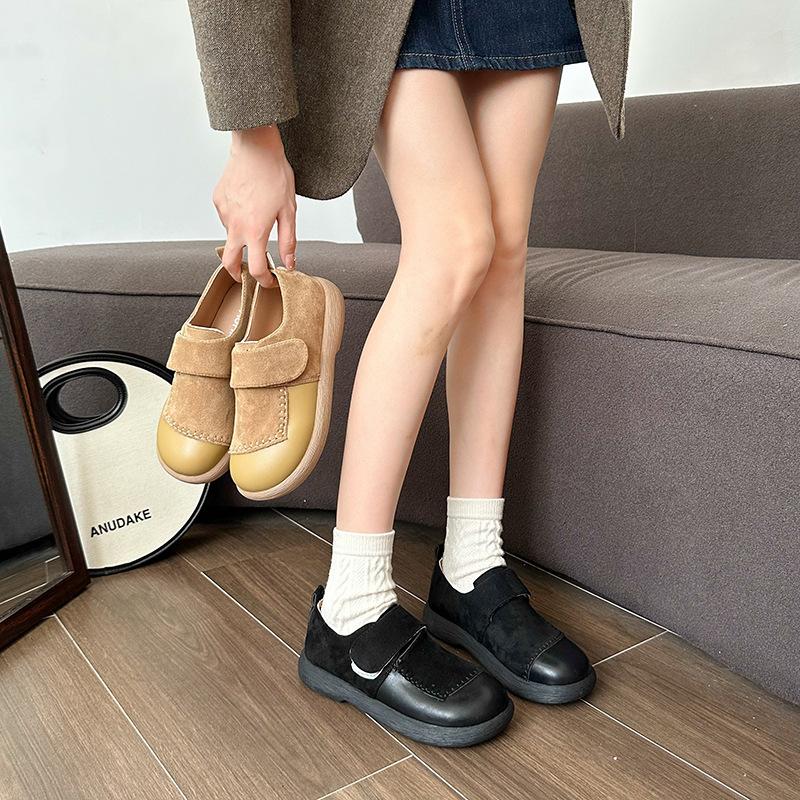 Women's New Autumn Casual Small Leather Shoes College Style Jk Soft Sole Mary Jane Single Shoes