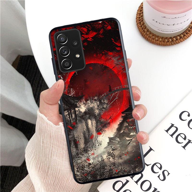 Japanese Samurai Phone Case for Samsung Galaxy A13 A22 A12 A32 A71 A11 A21S A33 A52 A72 A51 A50 A70 A31 M31 Funda Coque Case