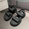 Platform casual sandals women wear summer new versatile Velcro muffin sports beach sandals women