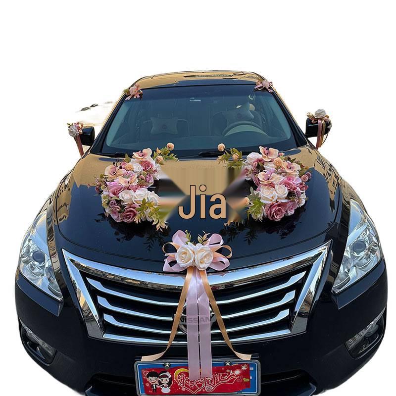 Cappuccino Flower Decoration for Wedding Car Front