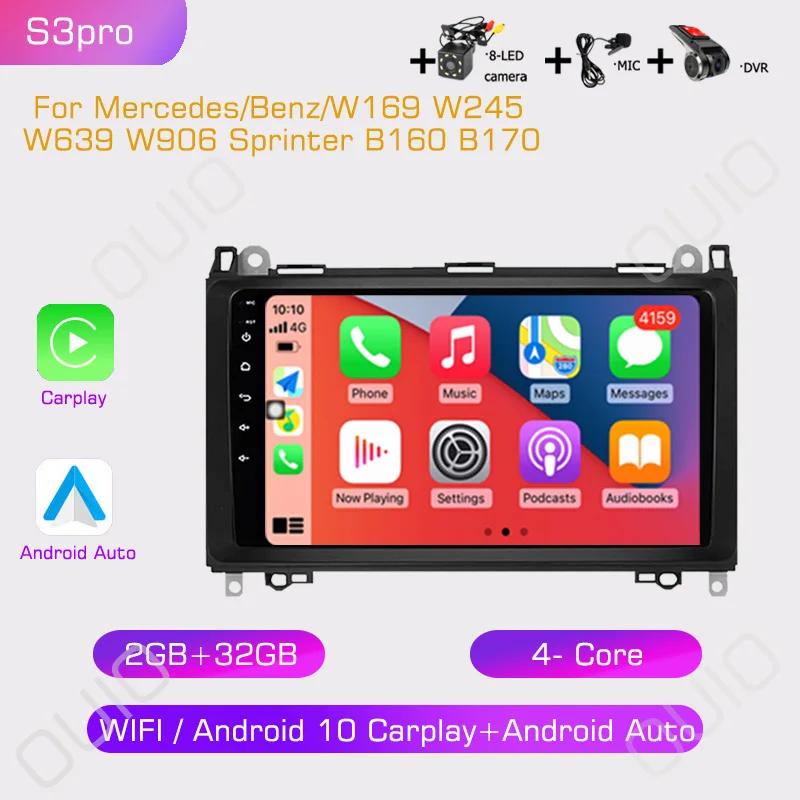 2din Car Radio Multimedia Player Carplay Auto GPS Navi For Mercedes Benz B200 Sprinter W906 W639 AB Class W169 W245 Viano Vito