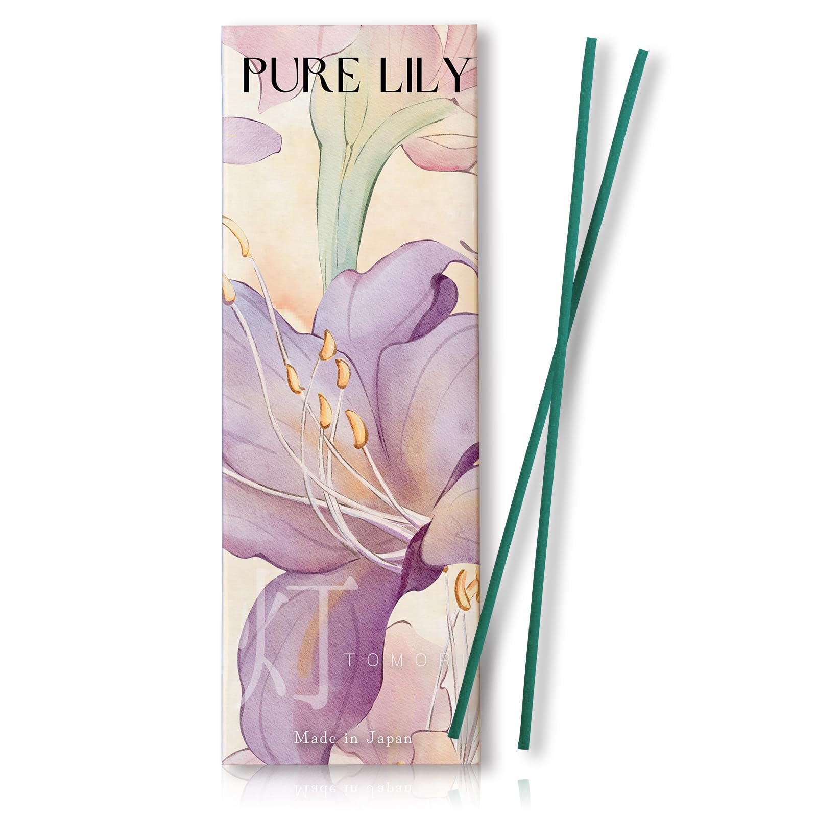 

refreshing fragrance with a pleasant Pure Lily incense 60 made in Awaji Island no incense gift cm Burn 30 Light TOMORI [A transparency] sticks,