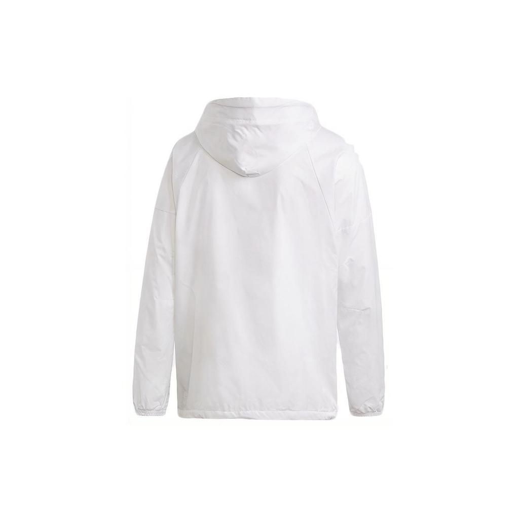 Adidas Casual Sports Windproof Hooded Jacket Men Jackets White DZ0054