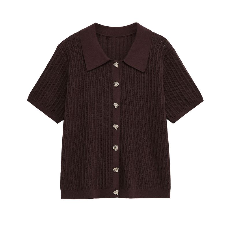 Kaslead New Arrival Women's Clothing Fashion Style Fashionable Knitted Cut Out Tops Casual Pants Suit